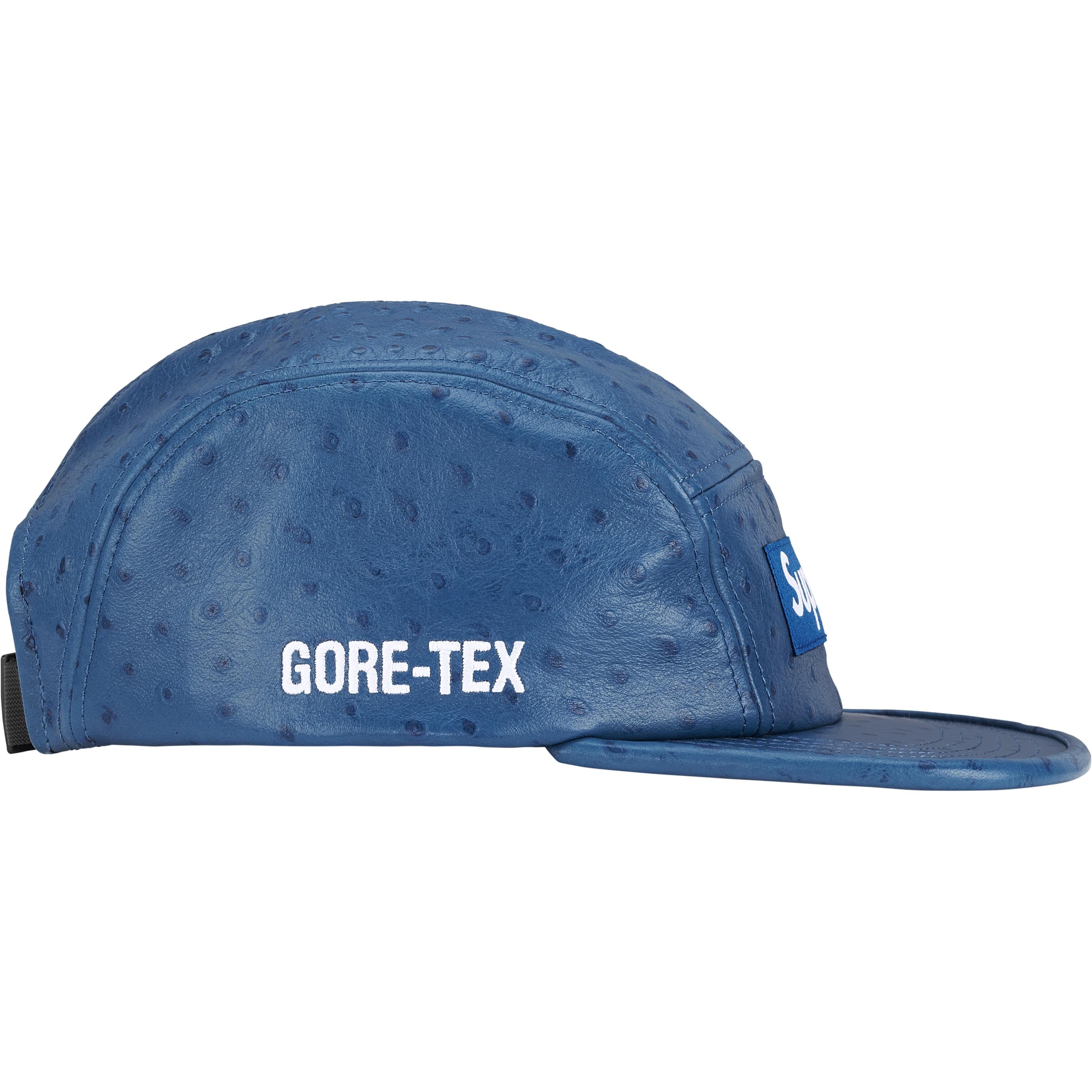 Ostrich Embossed Leather GORE-TEX Camp Cap view 3